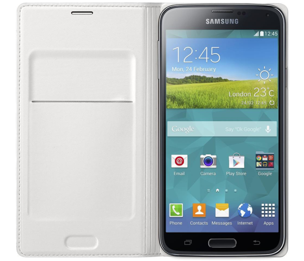 Samsung Flip Cover Galaxy S5 G900 biały - 180879 - zdjęcie 2